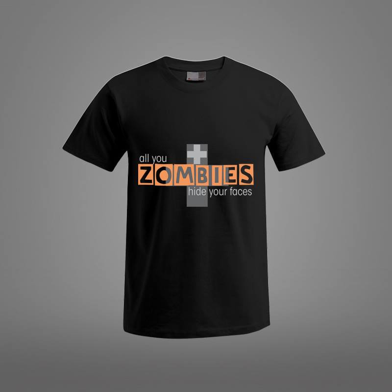camiseta personalizada zombie